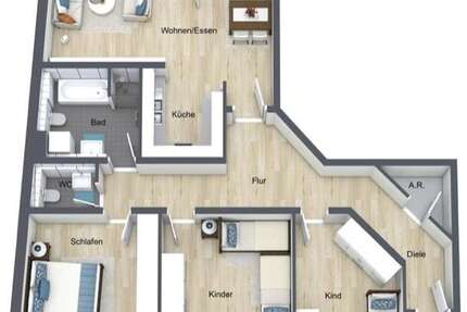Wohnung Fürth Altstadt - 4 Zimmer, 106 m&sup2;, 357.000&euro; | Angebot:26394436