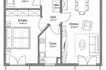 Etagenwohnung Rosenheim Egarten - 2 Zimmer, 52 m&sup2;, 319.000&euro; | Angebot:27116794