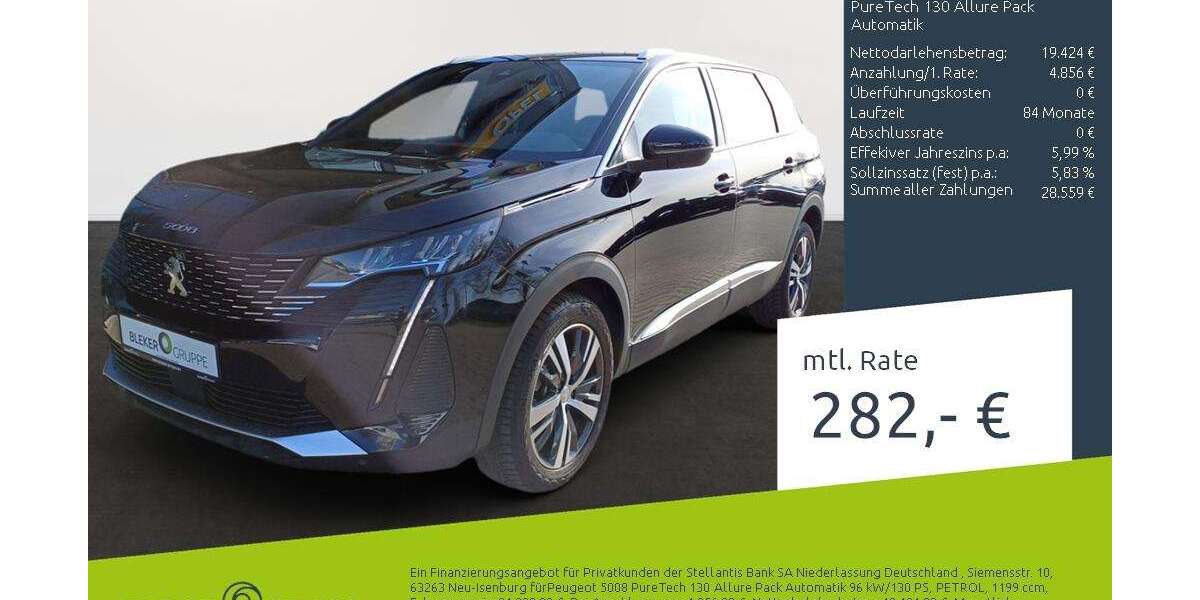 Peugeot 5008 17.045 km 24.280 &euro; Borken 46325