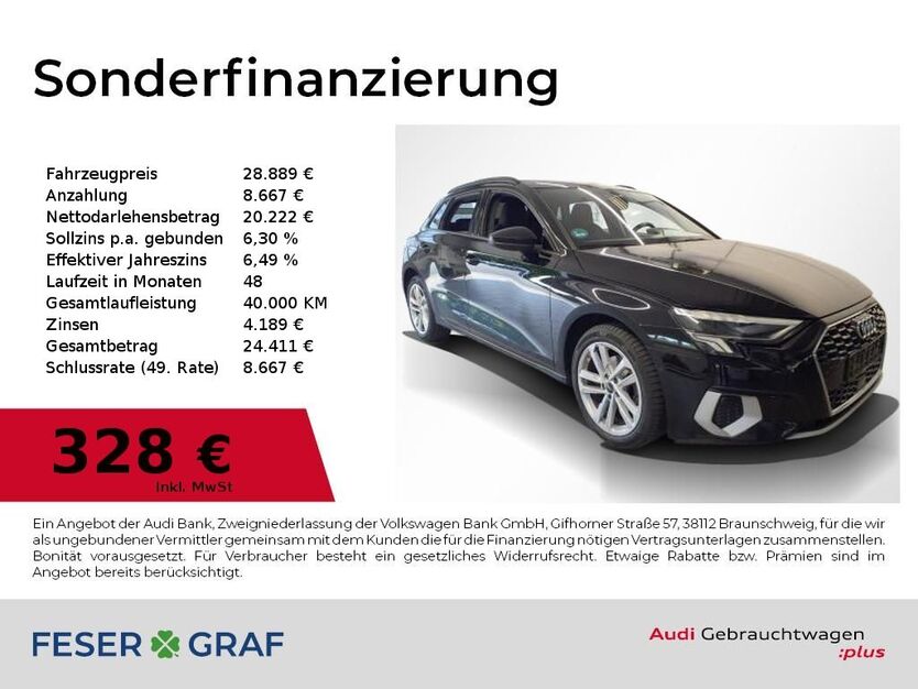 Audi A3 81.200 km 28.889 € Nürnberg 90411