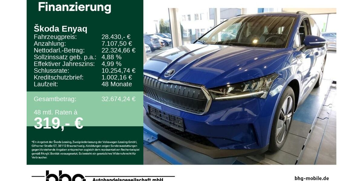 Skoda Enyaq 56.909 km 28.430 &euro; Durmersheim 76448