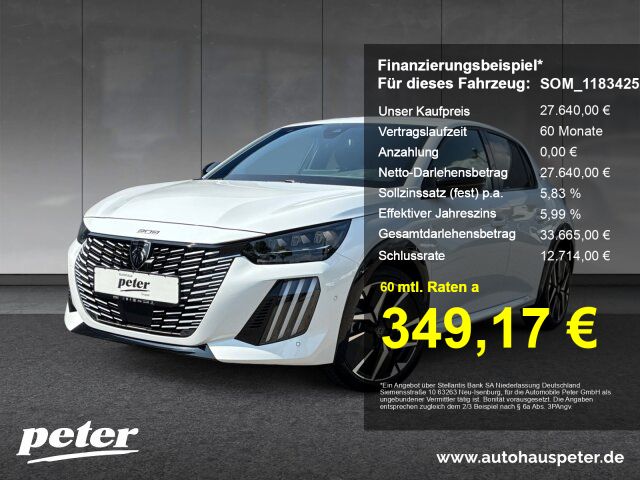 Peugeot 208 3.500 km 27.640 € Mühlhausen 99974