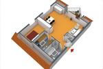 Dachgeschoßwohnung Bodelshausen - 2 Zimmer, 58 m&sup2;, 600&euro; | Angebot:26645489