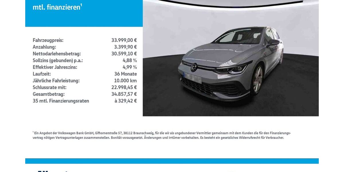 VW Golf 54.472 km 33.999 &euro; Nordhausen 99734