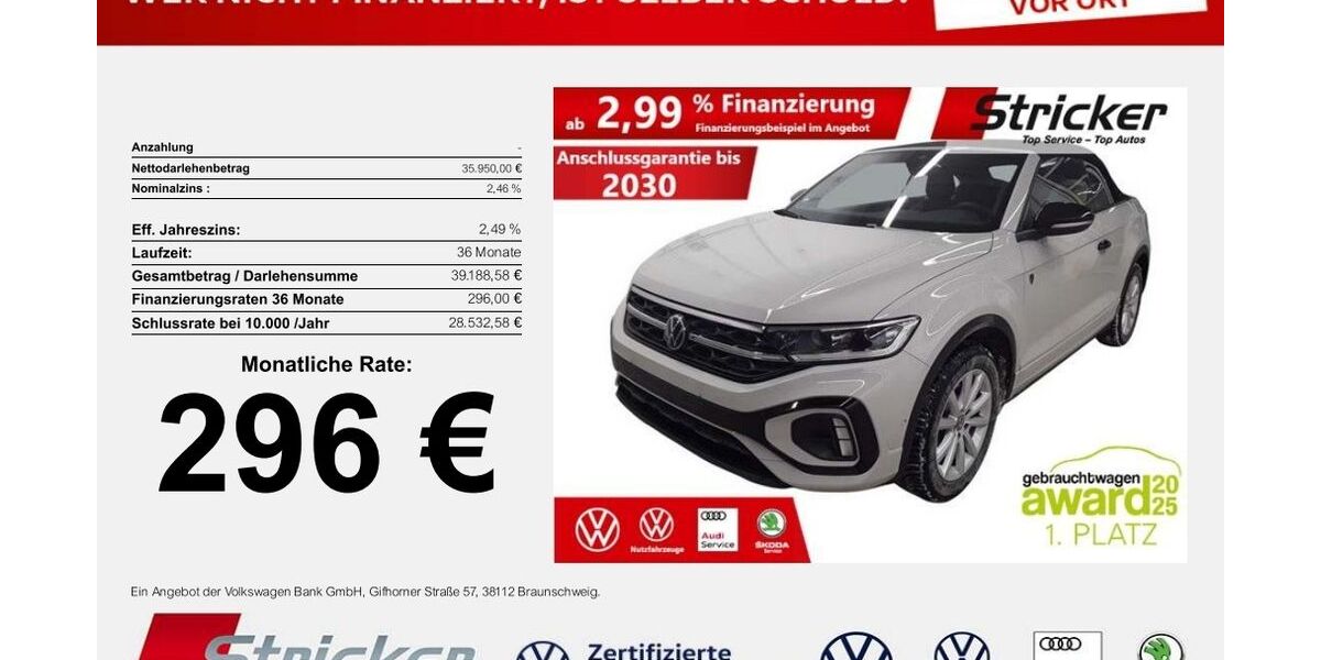 VW T-Roc 8.697 km 35.949 &euro; Detmold 32760