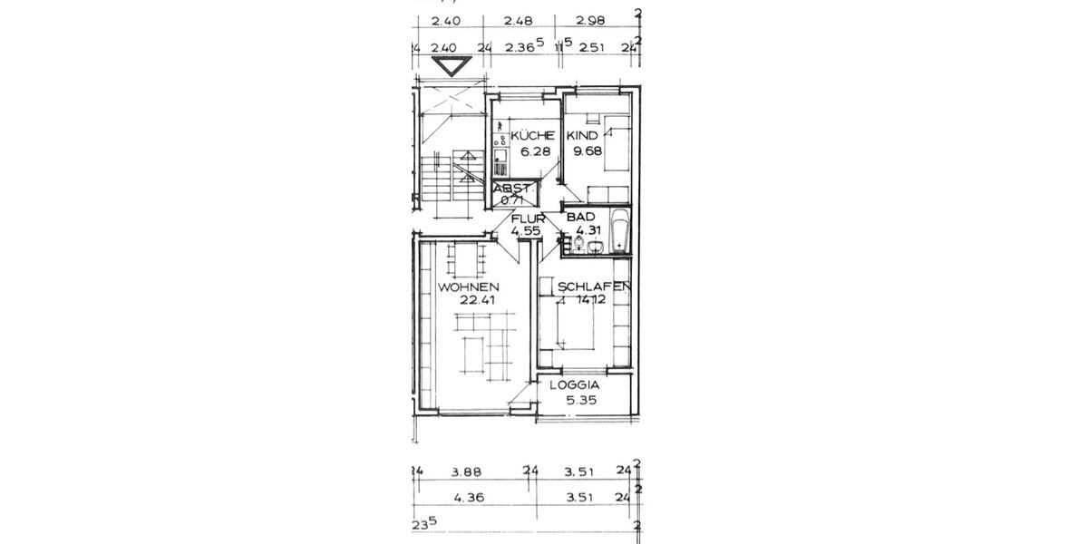 Etagenwohnung Gifhorn - 3 Zimmer, 62 m&sup2;, 156.000&euro; | Angebot:27114734