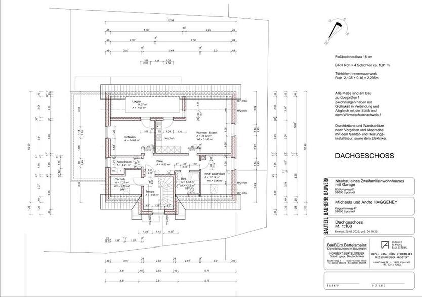 Neubauwohnung Dachgeschoss1. Stock zimmer