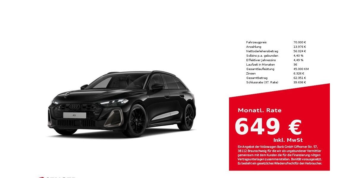 Audi A5 20.536 km 70.000 &euro; Lingen 49809