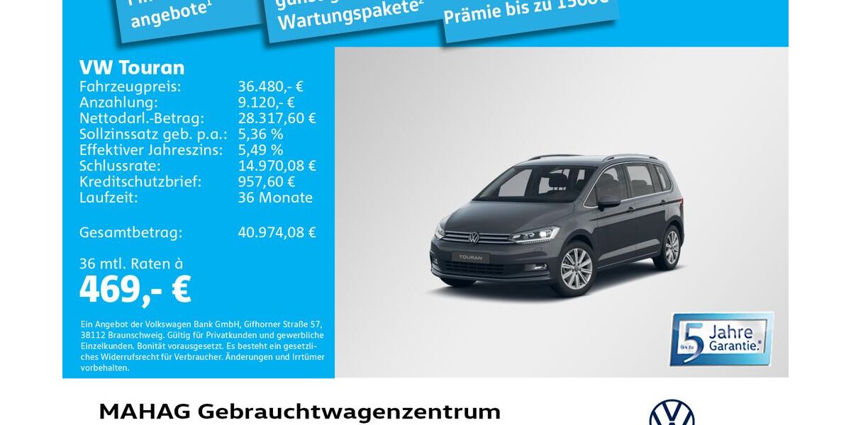 VW Touran 21.461 km 36.480 &euro; München 80935