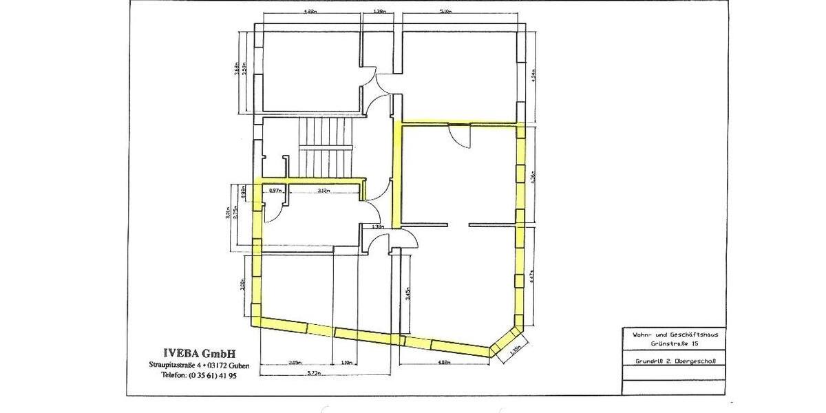 Etagenwohnung Guben - 2 Zimmer, 82 m&sup2;, 513&euro; | Angebot:24624155
