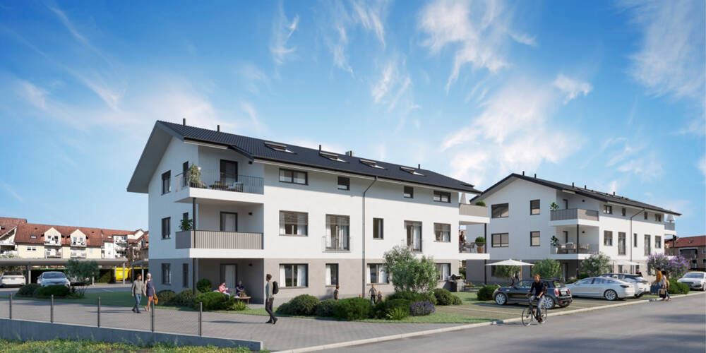 NEUBAU - Eigentumswohnungen in Untersiemau! Moderne Wohnungen im Erdgeschoss mit Terrasse und Parkplatzmöglichkeit! 2 zimmer
