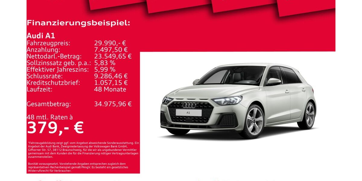 Audi A1 6.962 km 28.950 &euro; Hannover 30179