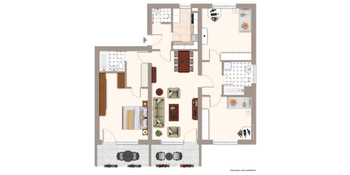 Etagenwohnung Graben-Neudorf Graben - 4 Zimmer, 122 m&sup2;, 299.000&euro; | Angebot:24498918