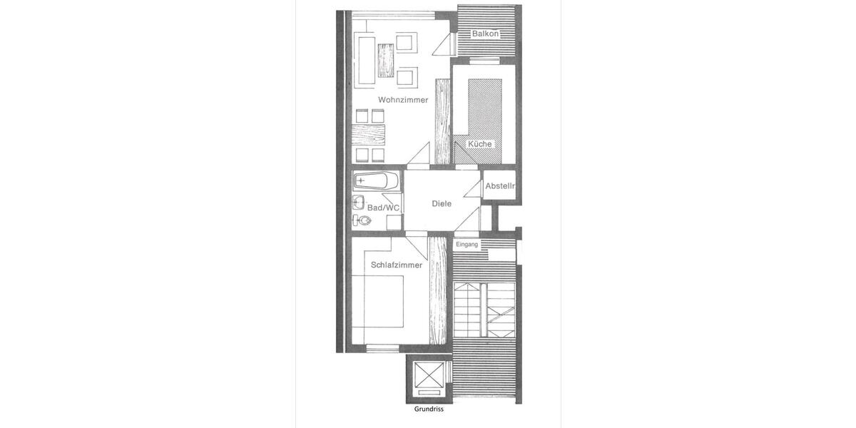 Etagenwohnung Landau an der Isar - 2 Zimmer, 63 m&sup2;, 918&euro; | Angebot:25417758