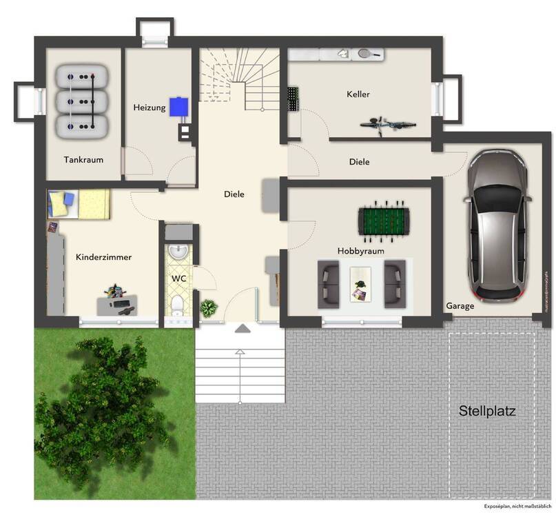 Freistehendes EFH im Bungalowstil in ruhiger Lage von NeustadtWied. 25 Min. Kreuz BNSU, 4 Min. A3