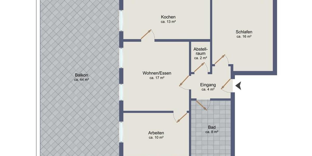 Etagenwohnung Friesoythe - 3 Zimmer, 84 m&sup2;, 835&euro; | Angebot:26001562