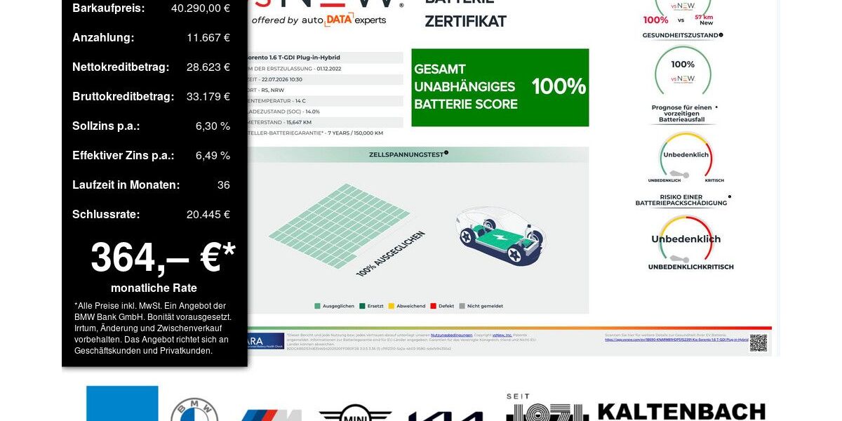 Kia Sorento 15.645 km 40.290 &euro; Remscheid 42897