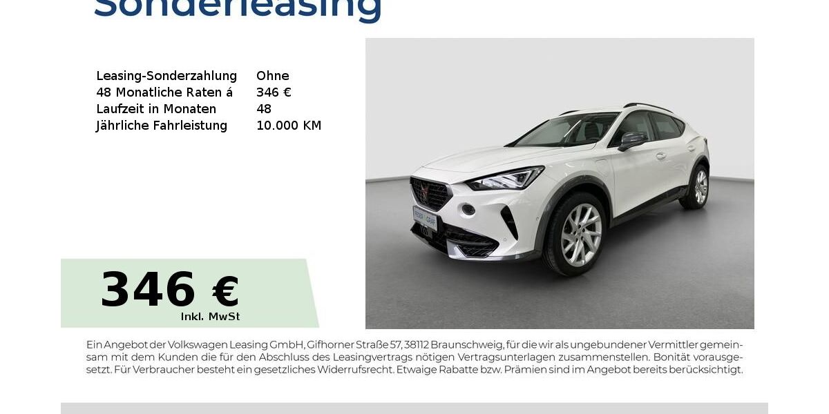 Cupra Formentor 54.700 km 25.888 &euro; Fürth 90763