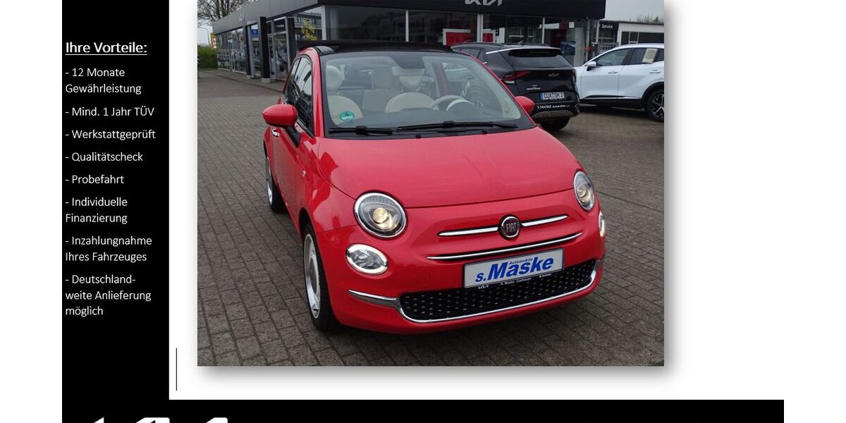 Fiat 500C 53.311 km 10.590 &euro; Cuxhaven 27472