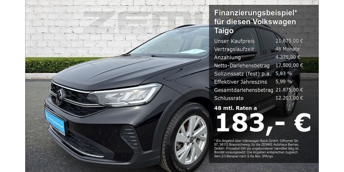 VW Taigo 19.896 km 21.875 &euro; Schorfheide OT Finowfurt 16244