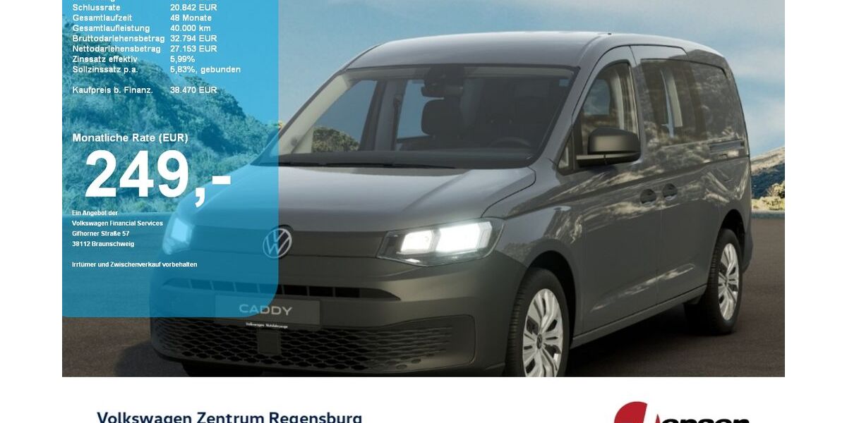 VW Caddy Maxi 9.900 km 38.470 &euro; Regensburg 93053