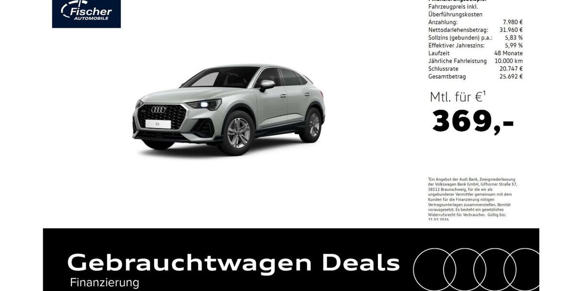 Audi Q3 33.563 km 39.940 &euro; Neumarkt 92318