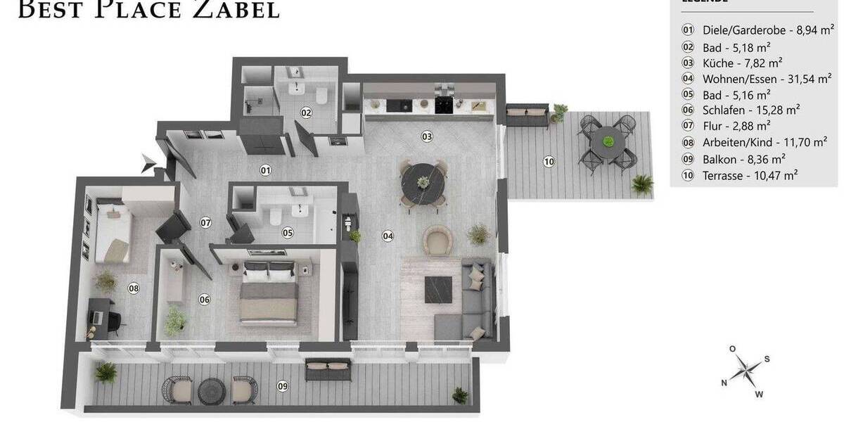 Etagenwohnung Berlin Charlottenburg - 3 Zimmer, 107 m&sup2;, 750.000&euro; | Angebot:26426677