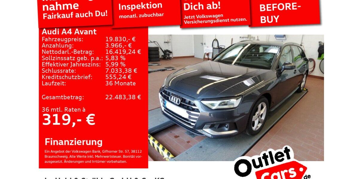 Audi A4 105.572 km 19.830 &euro; Senden 89250