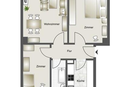 Wohnung Rochlitz - 3 Zimmer, 60 m&sup2;, 29.990&euro; | Angebot:25638611