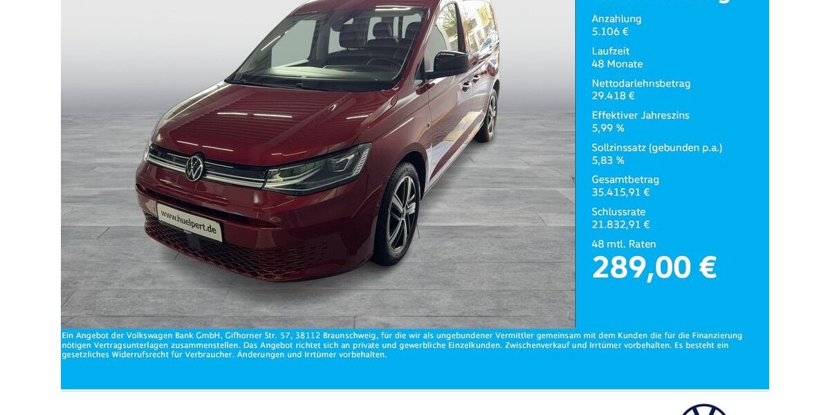 VW Caddy 7.589 km 34.094 &euro; Dortmund 44379