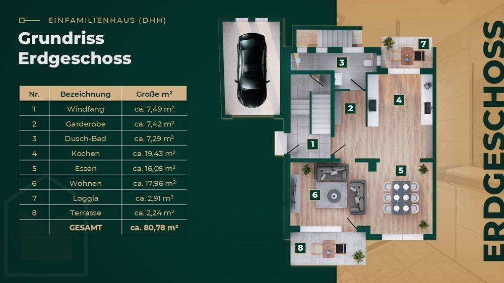 Doppelhaushälfte Bonn Dottendorf - 6 Zimmer, 215 m&sup2;, 1.290.000&euro; | Angebot:24682803