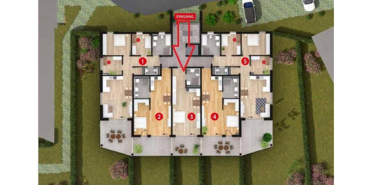 Terrassenwohnung Steinberg am See Oder - 1 Zimmer, 54 m&sup2;, 870&euro; | Angebot:26090191