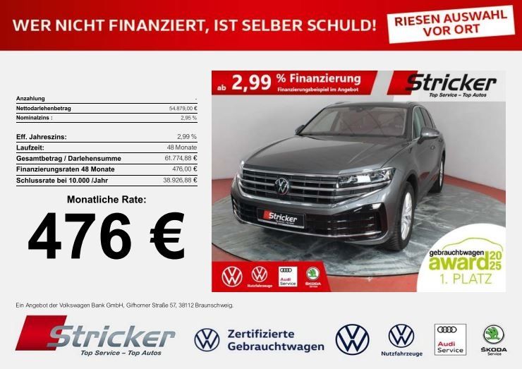 VW Touareg 19.959 km 54.879 &euro; Detmold 32760