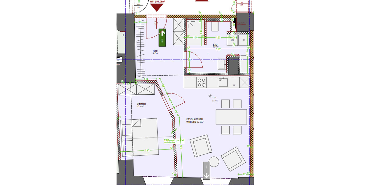 Etagenwohnung Passau Mühltal - 1 Zimmer, 56 m&sup2;, 740&euro; | Angebot:26634337