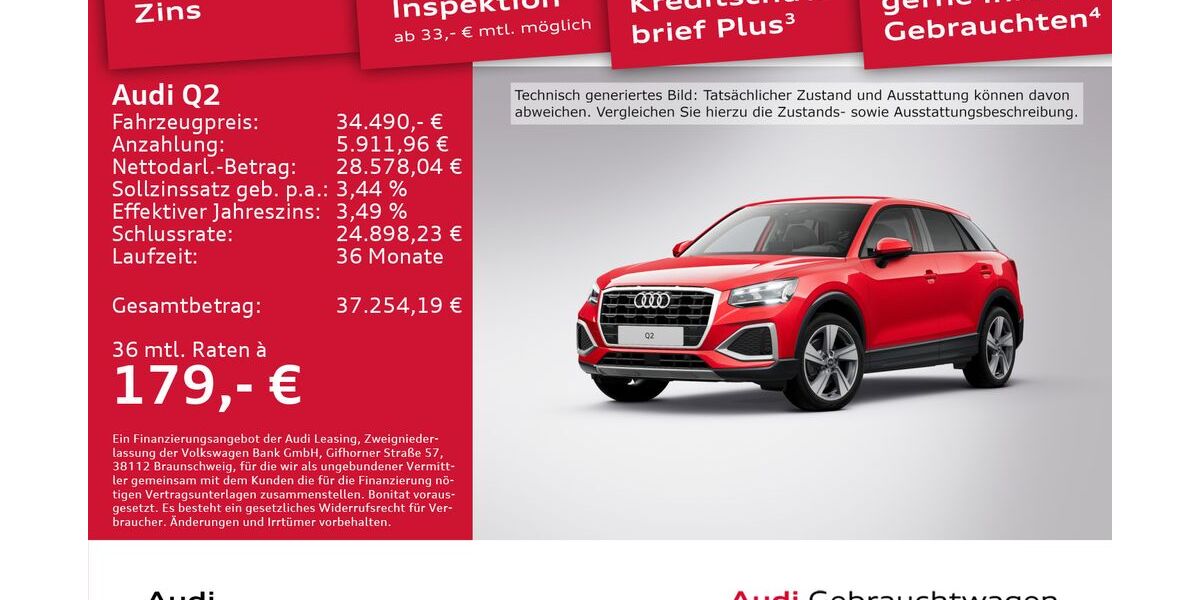 Audi Q2 8.012 km 33.890 € Dresden 01067