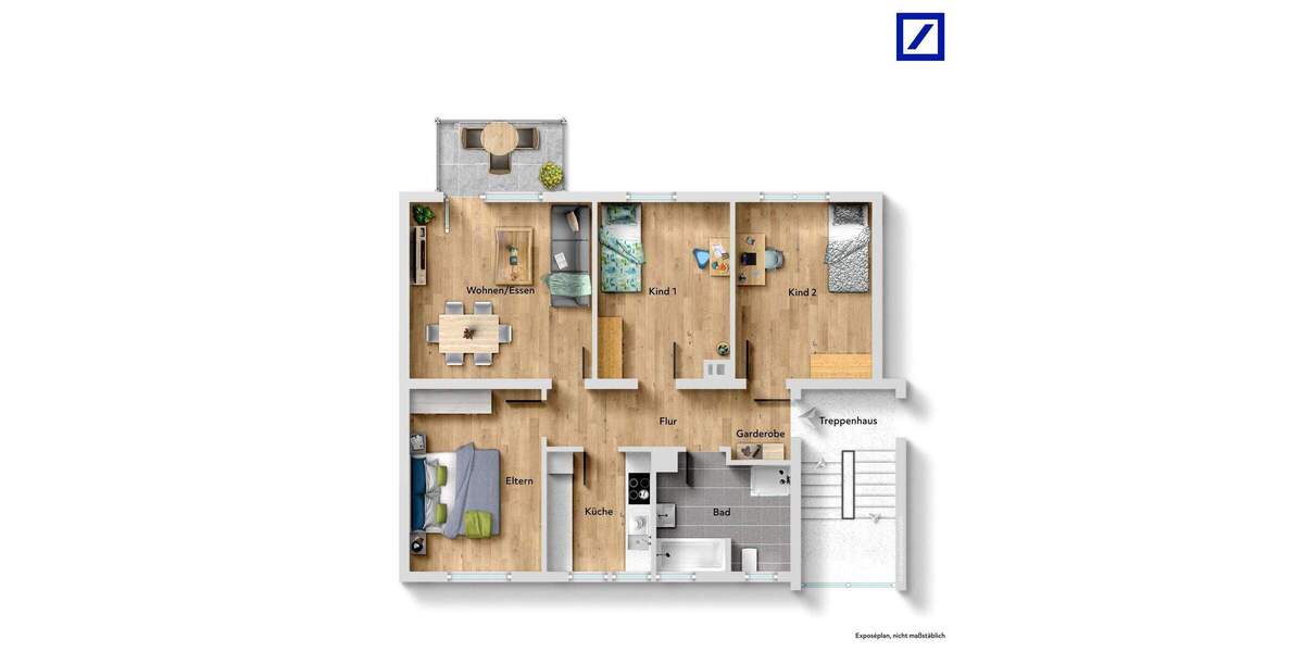 Etagenwohnung Mosbach Diedesheim - 4 Zimmer, 84 m&sup2;, 290.000&euro; | Angebot:24780458