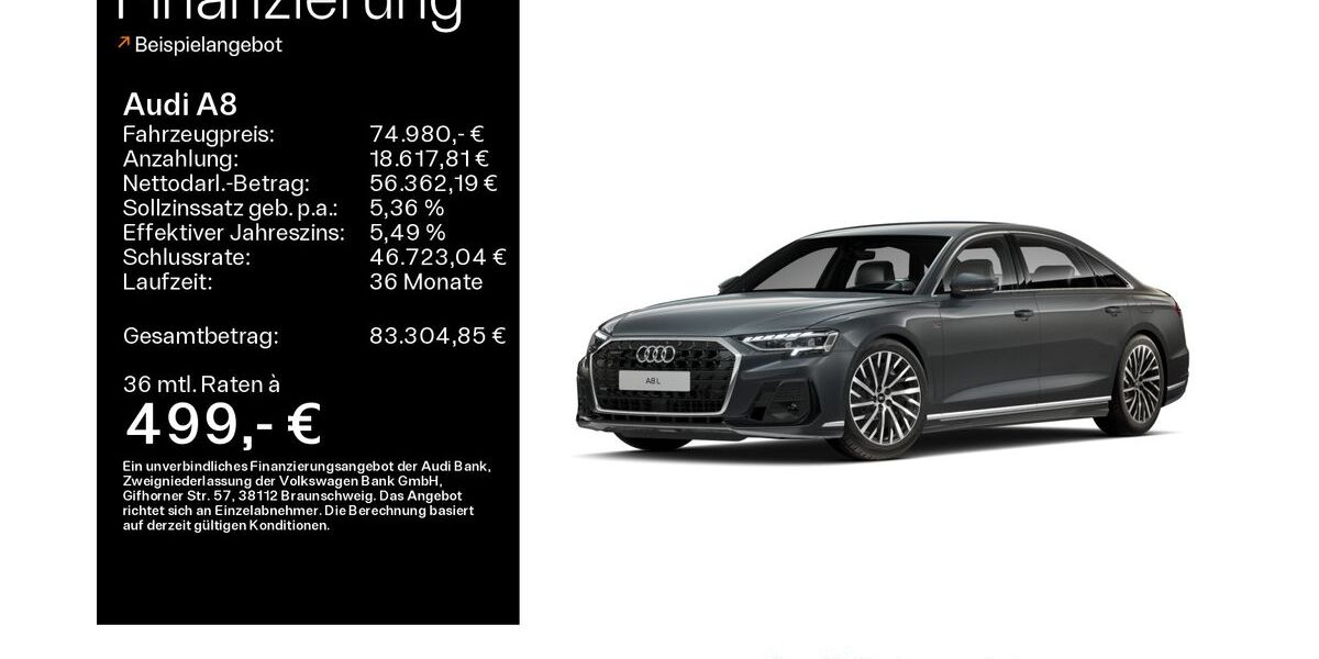 Audi A8 35.225 km 73.980 &euro; Haßfurt 97437