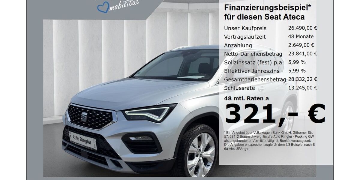 Seat Ateca 65.156 km 26.490 &euro; Pocking 94060
