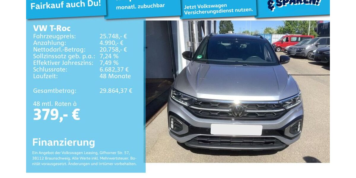 VW T-Roc 64.850 km 25.491 &euro; Mannheim 68309