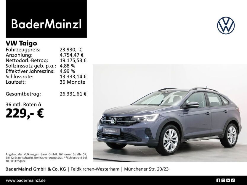 VW Taigo 23.470 km 23.530 € Feldkirchen/Westerham 83620