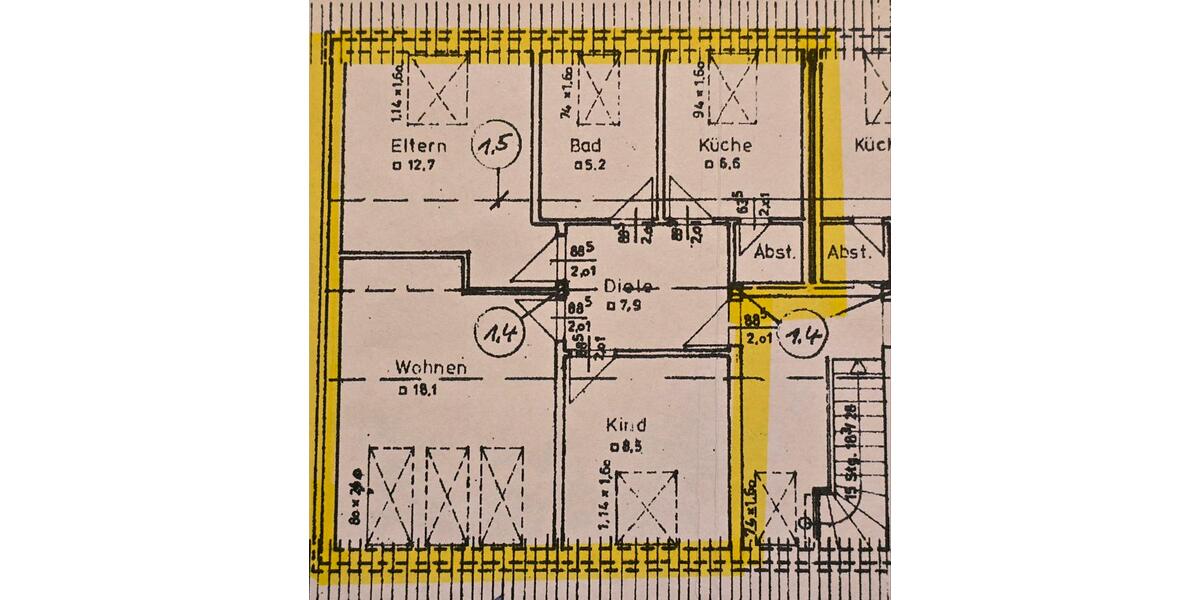 Dachgeschoßwohnung Wesendorf - 3 Zimmer, 65 m&sup2;, 700&euro; | Angebot:26057777