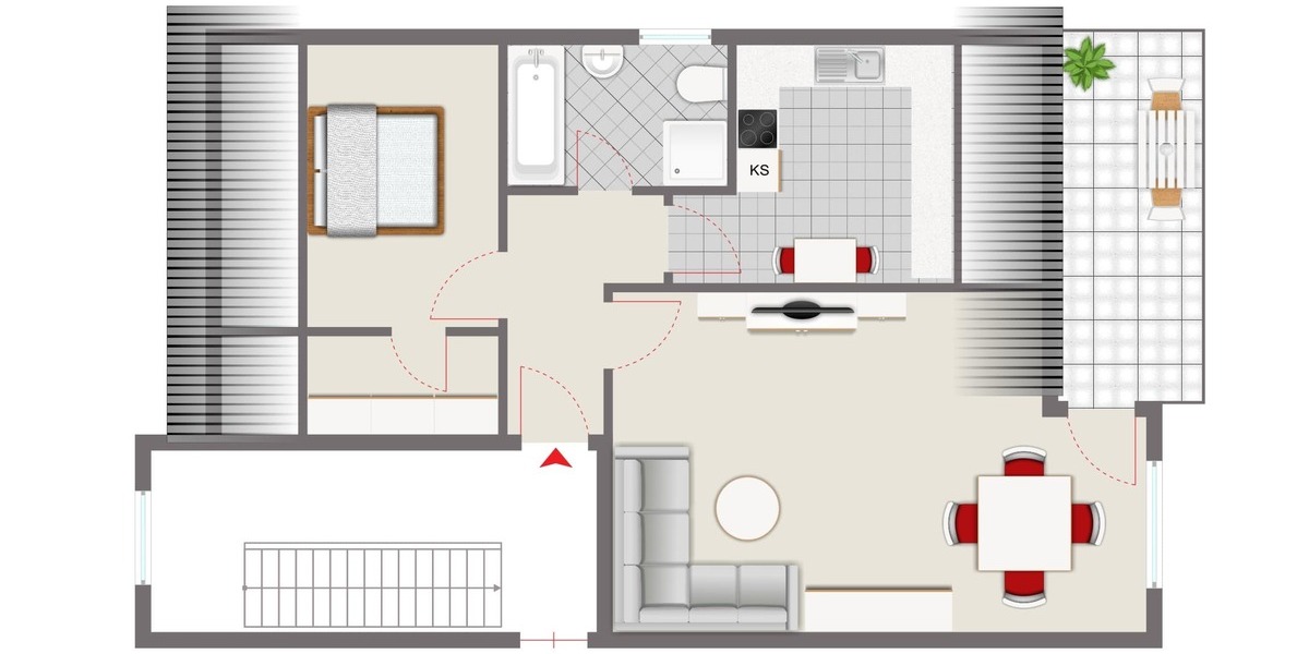 Wohnen unterm Dach mit Wohlfühlfaktor - Dachgeschoßwohnung Hildesheim Himmelsthür | Angebot:25319532
