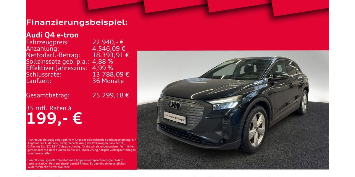Audi Q4 e-tron 56.296 km 22.940 € Hannover 30179