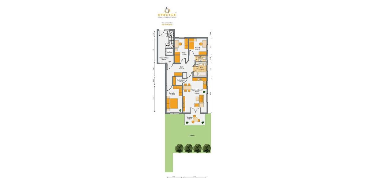 Etagenwohnung Burglengenfeld - 4 Zimmer, 100 m&sup2;, 314.400&euro; | Angebot:26015258