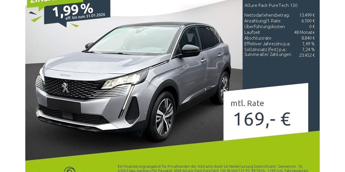 Peugeot 3008 11.113 km 19.200 &euro; Bocholt 46395