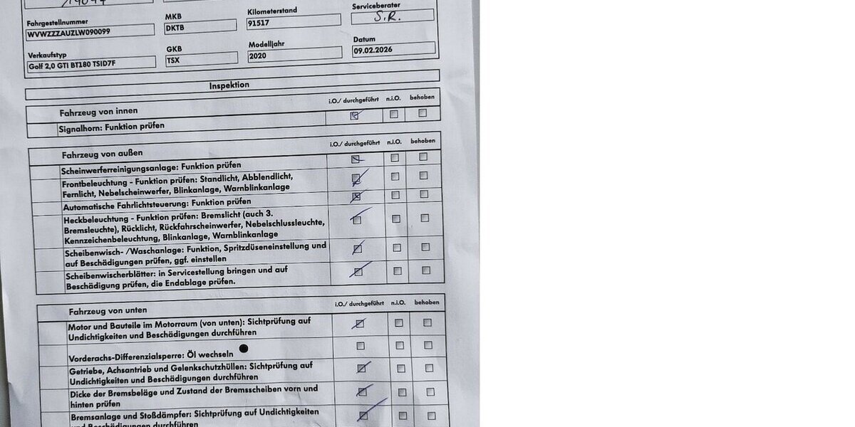 VW Golf VII GTI Performance DSG/NAVI/LED/ACC 90.985 km 20.500 &euro; Höchstenbach 57629