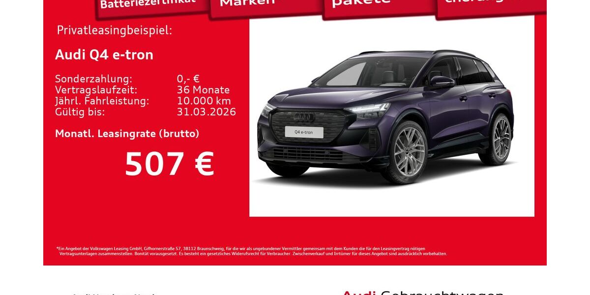 Audi Q4 e-tron 9.322 km 51.680 &euro; Hamburg 22419
