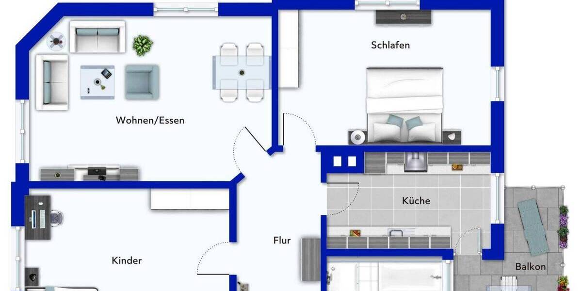 Etagenwohnung Plochingen - 3 Zimmer, 102 m&sup2;, 385.000&euro; | Angebot:26230566