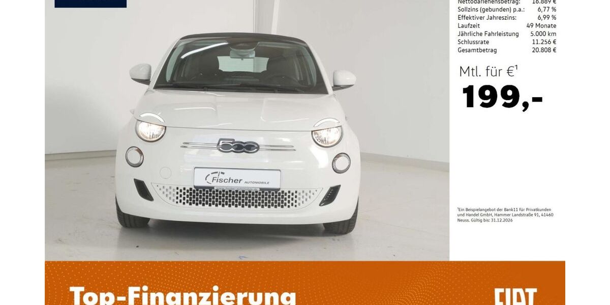 Fiat 500e 22.423 km 17.980 &euro; Pilsach 92367