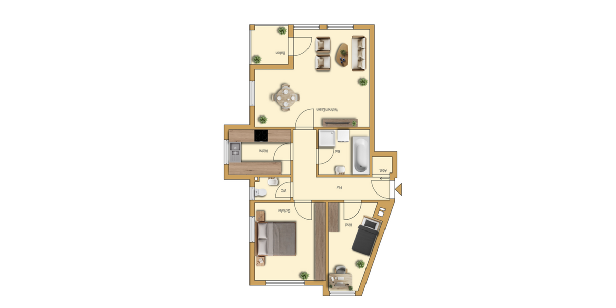 Etagenwohnung Öhringen Möhrig - 3 Zimmer, 70 m&sup2;, 209.000&euro; | Angebot:26959992